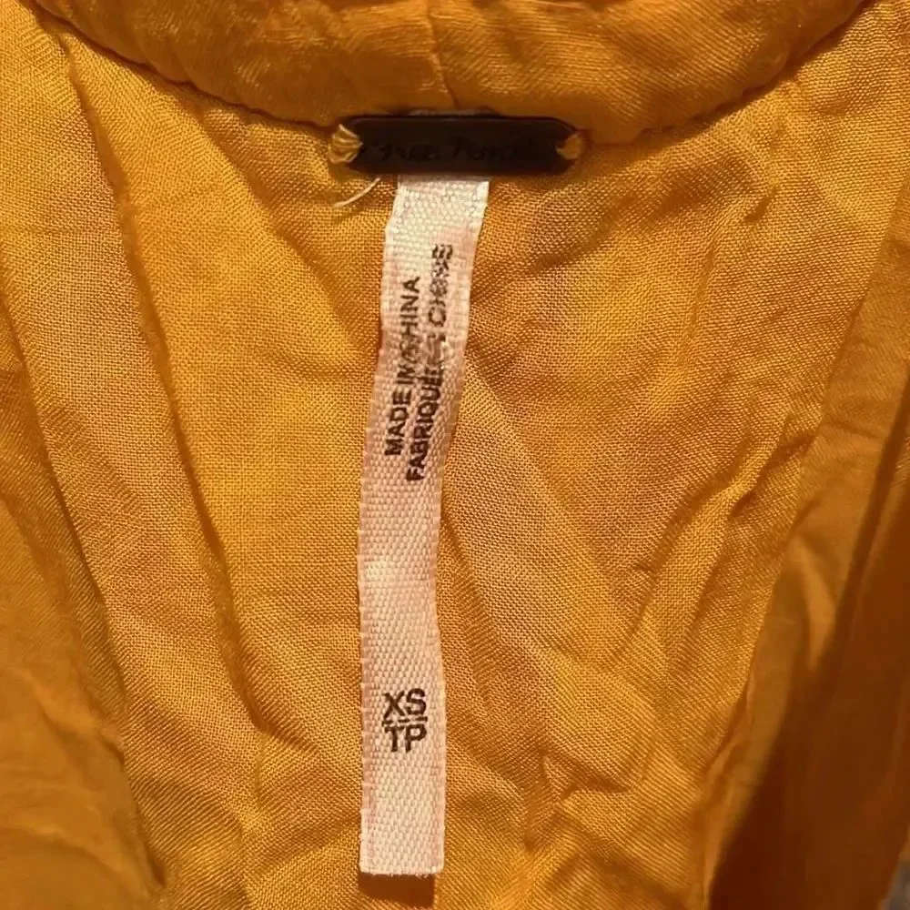 Free people yellow and blue sundress XS